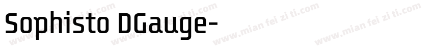 Sophisto DGauge字体转换
